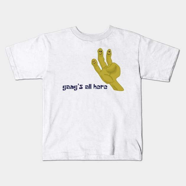 Gang's all here Kids T-Shirt by Sci-Emily